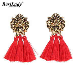 �y���������z�s�A�X�@�f�^�b�Z���r���e�[�W�X�^�b�h�s�A�X�@as de56226 dame tassel weinlese bolzen ohrringe fur frauen zink legierung geome