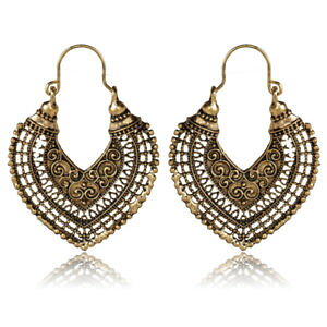 �y���������z�s�A�X�@�f���g���g���C�o���p�^�[���W�v�V�[as de60126 retro tribal patterns boho gypsy metall hohle geschnitzte herz zink