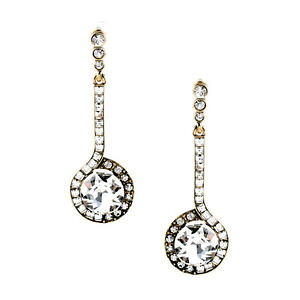 �y���������z�s�A�X�@�X�^�b�h�s�A�X�@�t�@�b�V�����S�[���f���N���X�^���r���e�[�W�m�[�gohrringe mode gestt golden kristall musiknoten lange hochzeit jahrgang x9