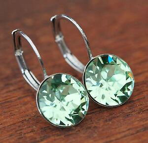 yzsAX@sAX@XtXL[O[sAX@Cgneu ohrhnger 8mm swarovski steine chrysolitegrnhellgrn ohrringe
