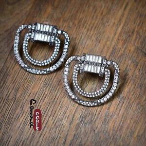 �y���������z�s�A�X�@�t�@�b�V�����X�^�b�h�s�A�X�@�V���o�[�N���X�^���A�[���f�R�r���e�[�W×ohrringe mode gestt silber kristall art deco jahrgang hochzeit x8