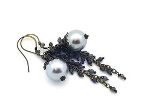 yzsAX@re[WsAX@sAX@qXCvintage ohrhnger, ohrringe mit jade, handarbeit 286