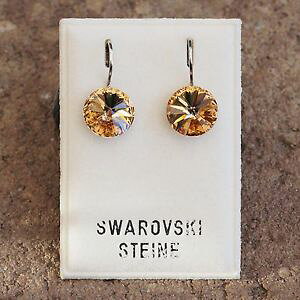 yzsAX@sAX@CgRhgp[YsAX@XtXL[uEneu ohrhnger mit 10mm swarovski steine in light colorado topazbraun ohrringe
