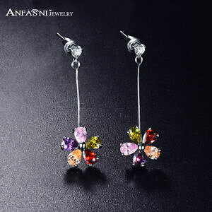 �y���������z�s�A�X�@�f�p�[�e�B�[�J���t���t�����[�s�A�X�@���f�B�[�Xas de57423 frauen partei lange bunte blumen ohrringe damen kupfer anlage