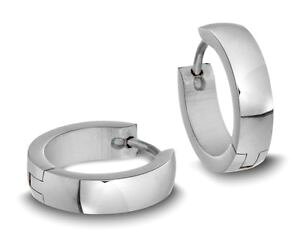 �y���������z�s�A�X�@�V���o�[�X�e�����X�t�[�v�A�[�`minott edelstahl damen creolen silberfarben, glnzend gewlbt 31415