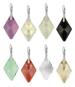 yzsAX@XtXL[X^[OVo[sAX@sterling silber ohrringe gemacht mit 6320 rhombus 27mm swarovski kristalle