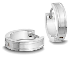 �y���������z�s�A�X�@���f�B�[�X�X�e�����X�t�[�v�V���o�[�����[�tminott edelstahl damen creolen silberfarben, mit relief 31409