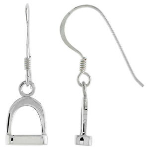 �y���������z�s�A�X�@�X�^�[�����O�V���o�[�s�A�X�@sterlingsilber steigbgel lange ohrringe, makellos poliert