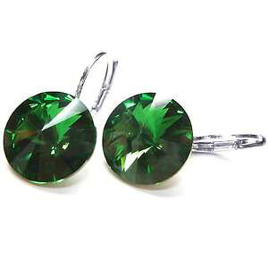 yzsAX@sAX@XtXL[_[NXO[_[NO[O[sAX@neu ohrhnger 12mm swarovski steine dark moss greendunkelgrngrn ohrringe