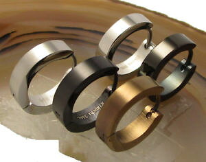 yzsAX@YXeXX`[t[vsAX@~}bgVo[ubNR[q[edelstahl creolen herren ohrringe 4mm16mm silber schwarz kaffee matt poliert