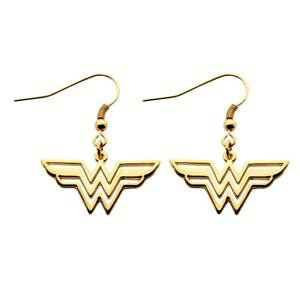�y���������z�s�A�X�@�����_�[�E�[�}�����S�X�e�����X�X�`�[���s�A�X�@iziell lizenziert wonder woman logo edelstahl lange ohrringe