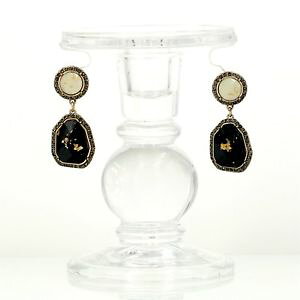 �y���������z�s�A�X�@�s�A�X�@�N���b�v�S�[���f���h���b�v�A�[���f�R���E���h���g��ohrringeohren clips golden tropf art deco runde unregelmige schwarz retro x13