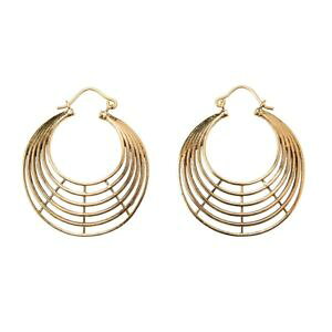 �y���������z�s�A�X�@�S�[���h�G�W�v�g�N���I�[���s�A�X�@81stgeneration gold messing 36 mm stammes gyptisch creole layered ohrringe