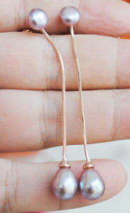 �y���������z�s�A�X�@�s�A�X�@���j�A�s���N�_�[�N�t���b�g�h���b�vohrringe linear lang 2 kulturperlen rosa dunkel flach tropf tz2 02