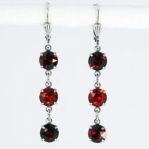 yzsAX@sAX@XtXL[ObhCgTCATCANX^Vo[grevenkmper ohrringe swarovski kristall silber rund lang rot siam light siam