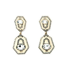 �y���������z�s�A�X�@�S�[���f���s�A�X�@�N���b�v�h���b�v�G�i�����x�[�W���A�[���f�R���g��ohrringe clips golden gro tropf emaille beige art deco retro x11