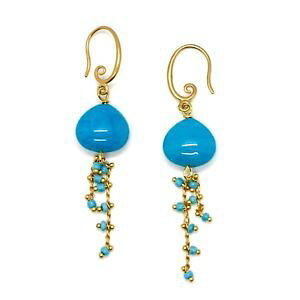 �y���������z�s�A�X�@�s�A�X�@�x�l�`�A�����m�K���X�^�[�R�C�Yohrringe antica murrina venezia mit muranoglas trkis gold blau or570a07
