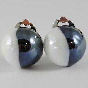 �y���������z�s�A�X�@�s�A�X�@�x�l�`�A�����m�K���Xohrringe antica murrina venezia mit muranoglas schwarz und wei or414a15