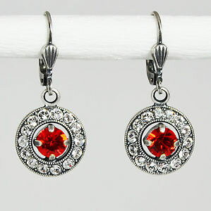yzsAX@sAX@XtXL[NX^Ehre[WgbhCgTCAgrevenkmper ohrringe swarovski kristall rund pav vintage retro rot light siam