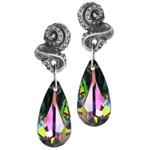 �y���������z�s�A�X�@�^�R�s�A�X�@�^�R�S�V�b�N�h���b�vkraken tentakel ohrringe prismatische tropfen kristall krake alchemy gothic e409