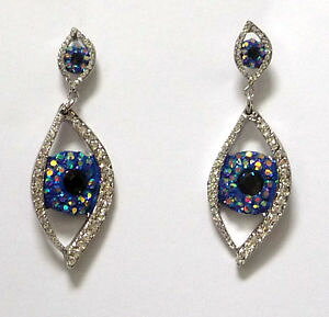 �y���������z�s�A�X�@�o�g���[�E�B���\���N���X�^���G�i�����A�C�s�A�X�@butler und wilson gro kristall emaille auge ohrhnger neu