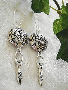 yzsAX@EHbVPgsAX@urmutter gr mutter gttin ohrringe mit pentagrammscheibe wicca pagan kelten