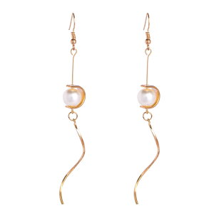 �y���������z�s�A�X�@�h���b�v�s�A�X�@�r�[�Y�����O�V���v��10xtropfen baumeln perlen lange ohrringe minimalistischen sommer geometri i2g2