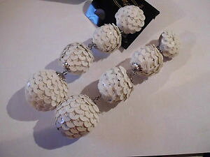 yzsAX@sAX@zCgXpR[wahnsinns ohrclips wei pailetten neu 11 cm