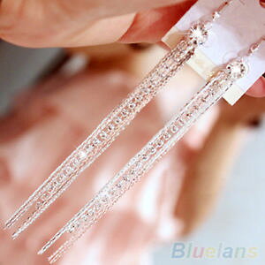 �y���������z�s�A�X�@�f�V���o�[���C���X�g�[���^�b�Z���h���b�vas de67626 silber strass legierung lange troddel tropfen zink wasser frauen