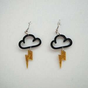 yzsAX@ANpNsAX@fas de65767 wolken der blitz acryl punk ohrringe zink legierung geometric