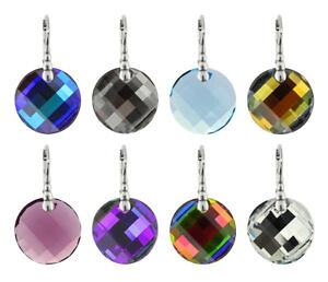 yzsAX@XtXL[C[tbNsterling silber twist ohrhaken gemacht mit 6621 18mm swarovski kristallen