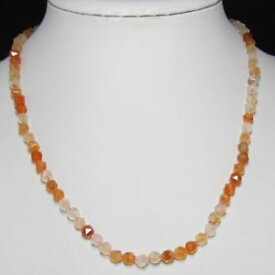 【送料無料】ネックレス　シルバークリップcollier 49cm en agate 6mm icosadre et argent 925