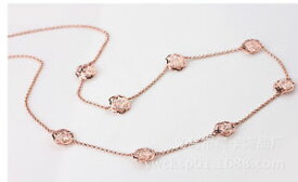 【送料無料】ネックレス　クリップミレースピンクメタルクリスタルエンドクラスcollier mi long sautoir dor rose lace metal cristal cz fin class xxf 1