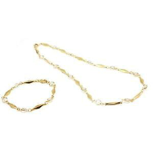 �y���������z�l�b�N���X�@�S�[���f���l�b�N���X�u���X���b�g�E�B���h�Edor strass collier amp; bracelet fix en fentre emballage cadeau