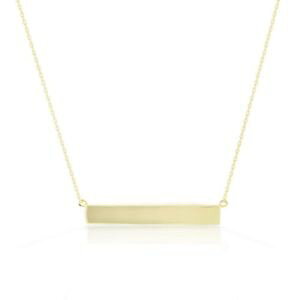 yzlbNX@X^[O][cX^[ONvo[Vo[en argent sterling 925 poli latral barre collier 36cm