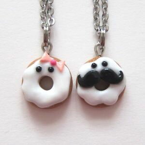 �y���������z�l�b�N���X�@�����O�N���b�v�q�Q�h�[�i�cdrle moustache donuts en forme danneau 2 collier nc amis friednship bijoux
