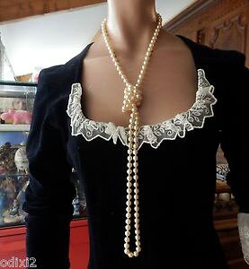 yzlbNX@r[YlbNXt@^W[NXvlWancien long collier perles fantaisies de 8 mm fermoir ancien a vis