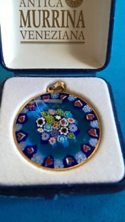 送料無料 ネックレス pendentif antica murrina veneziana en argent 925 hokushin
