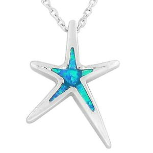 yzlbNX@V[X^[J[argent sterling bleu turquoise opale de feu toile de mer femmes collier