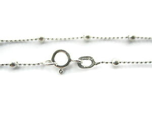 �y���������z�l�b�N���X�@���g�A���W�F���g�f�B�C�^���Alotto 5 p catenina argento 925 pallini alternati di 1 e 2,5 mm lunga 50 cm italy