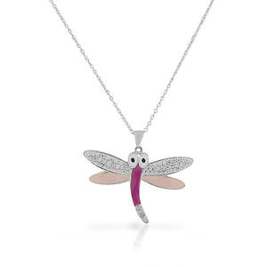 yzlbNX@X^[OVo[sNzCgGiWRg{y_gen argent sterling 925 rose mail blanc zircon transparent pendentif libellule