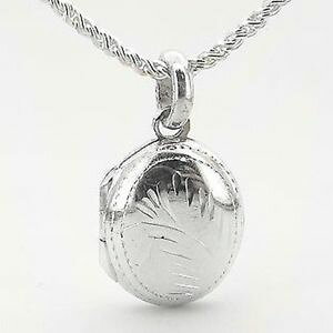 �y���������z�l�b�N���X�@�N���X�X�^�[�����O�V���o�[���b�`���_�C�����l�b�N���Xpetit enfants ovale classe argent sterling mdaillon loquet 406cm collier