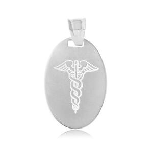 �y���������z�l�b�N���X�@�y���_���g�p�l��argent sterling gravable pendentif ovale breloque wmdicale panneau,457cm