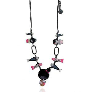 �y���������z�l�b�N���X�@�l�b�N���X�s���Nlol bijoux collier poupe chinoise kokeshi poissons rose