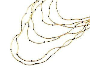 �y���������z�l�b�N���X�@�N�����v�X�e�[�g�����g�~�jcl1554e sautoir collier statement multirangs tubes mtal dor avec mini pe