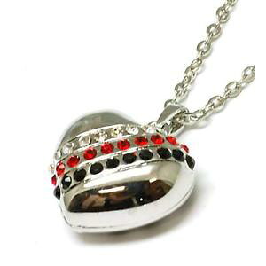 �y���������z�l�b�N���X�@�R���N�V�����V���o�[�g�[���y���_���gthe olivia collection ton argent strass ensemble souffl coeur pendentif,406cm