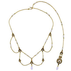 �y���������z�l�b�N���X�@�A�[���f�R�I�p�[���I�����W�r���e�[�W�G���h���g��collier dor long dos pendantif art deco ambr opale vintage fin retro xxl1