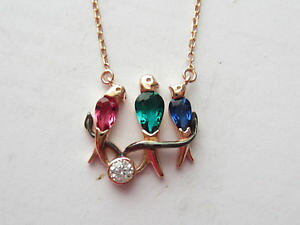 yzlbNX@X^[OVo[Ghr[gRTt@CAsNrose en argent sterling 925 rubis meraude saphir turque fait la main oiseaux