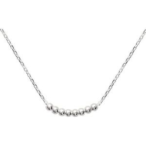 �y���������z�l�b�N���X�@�l�b�N���X�V���o�[���b�V���`�F�[���{�[��collier argent 925 chaine maille fort 12mm boules 25mm