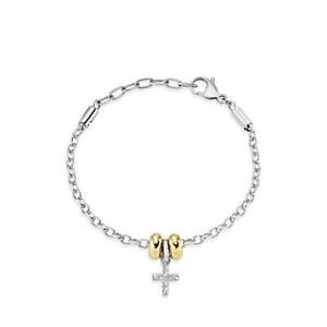 �y���������z�l�b�N���X�@�S�[���h�X�����t�X�L�[bracciale donna morellato drops scz715 acciaio charms croce gold swarovski
